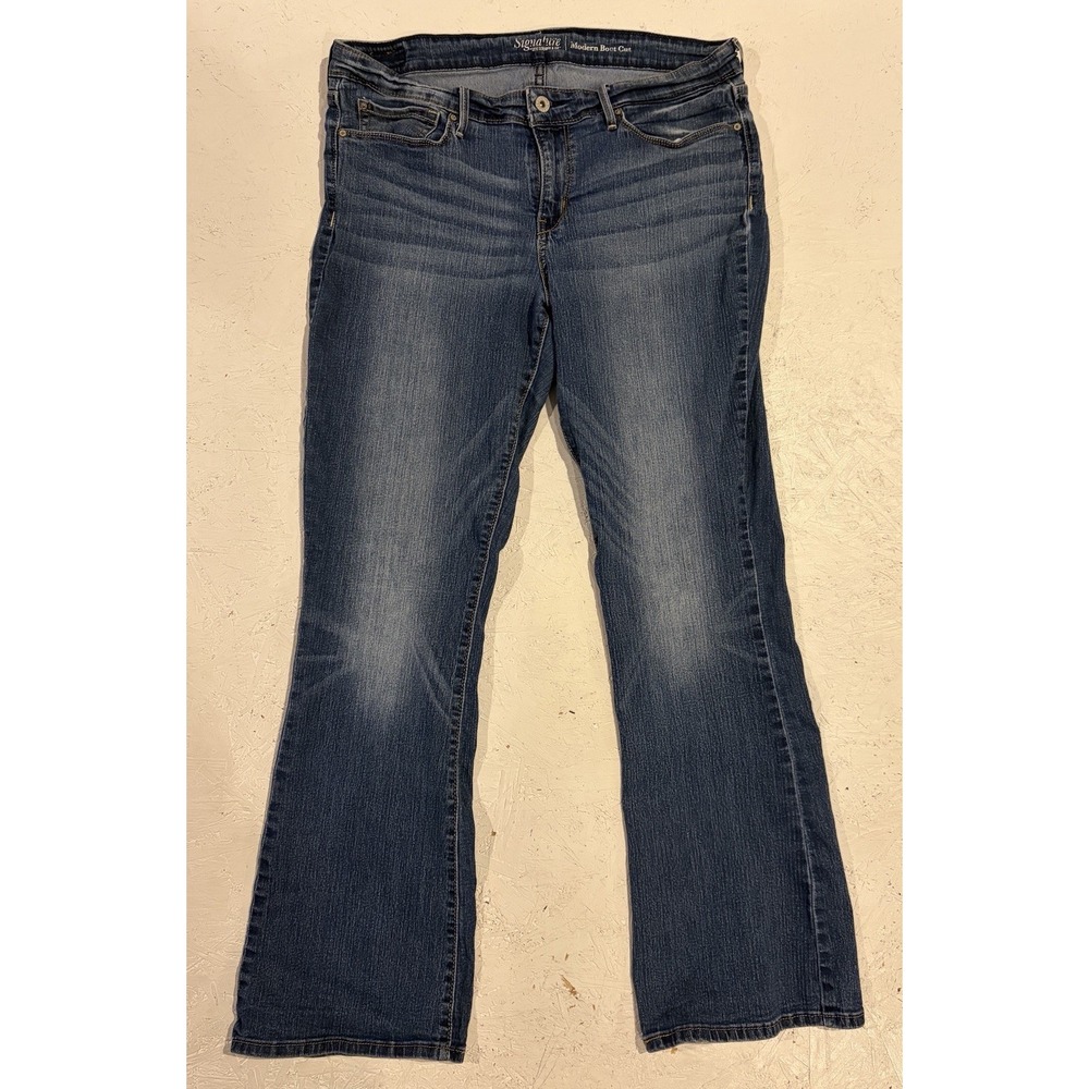 Levi Strauss Signature Women's Modern Boot Cut Jeans Size 18M 34x30‎ Pants